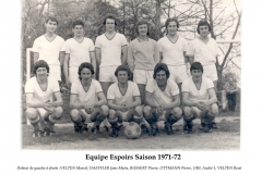 Annees 1971-72 Espoirs