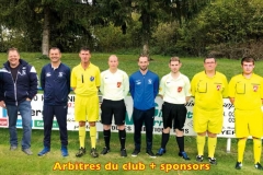 Arbitres du club et sponsors 2018